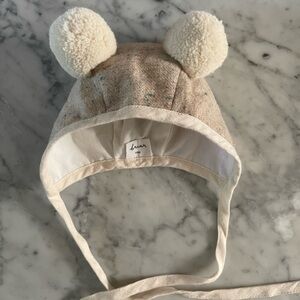 Briar baby double pom bonnet